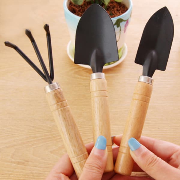 3-piece Pot Shovel Set for Growing Flowers Garden Tools Cultivation