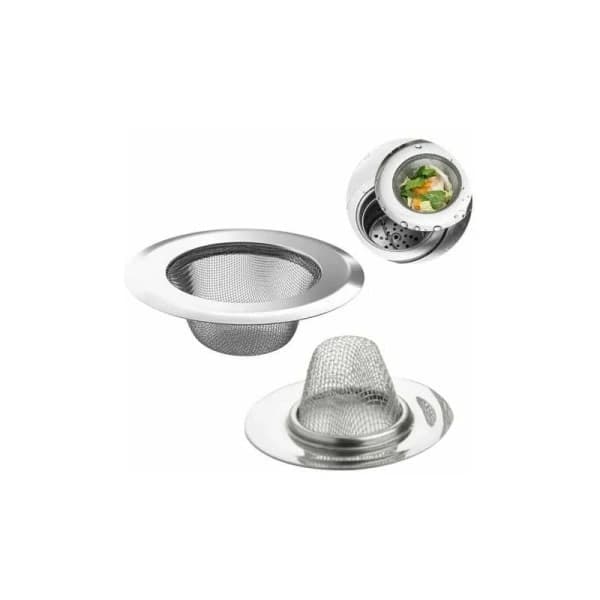 2-pack Sink Strainer, Stainless Steel Drain Strainer, Anti-clogging Sink Strainer for Drains