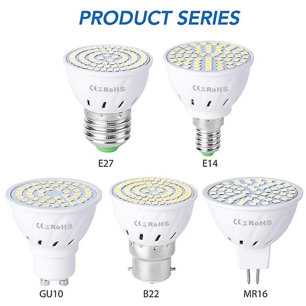 110V 220V LED-kasvivalo E14 MR16 GU10 E27 täyden spektrin kasvivalot Db E27 E27