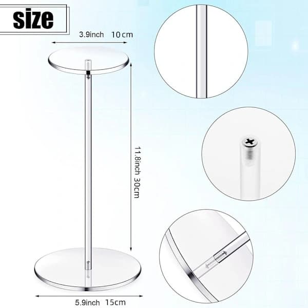 Hatte Paryk Display Stativ Kasket Organizer Støttestativ 30CM 30cm[XJ]