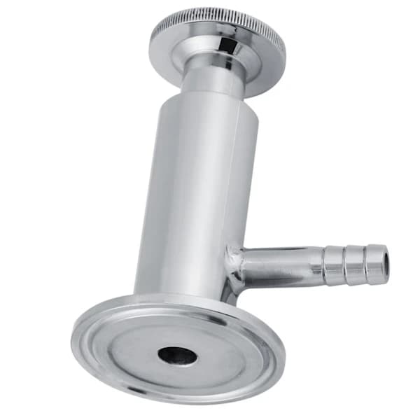 SUS304 Rustfritt Stål Sanitær Prøvetakingsventil 2 Tommer 50,5 mm