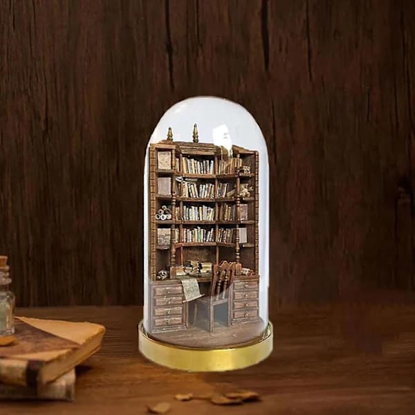 The Bay Library Miniature Gothic Bookshelf, Handmade Miniature BookshelvesBY