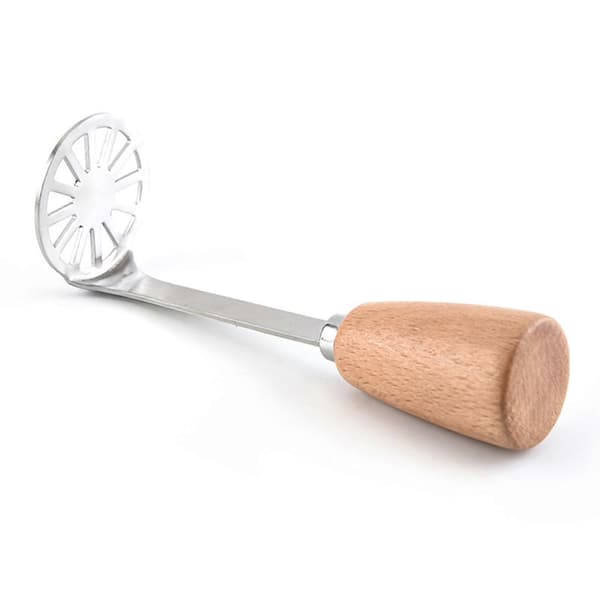 Mini peruna- ja avokadomurskain liukumattomalla puukahvalla