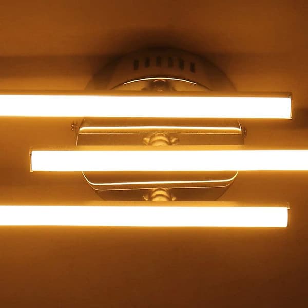 Modern LED Ceiling Light, Recessed 3-Light LED Ceiling Lamp, Modern Ceiling Lamp
