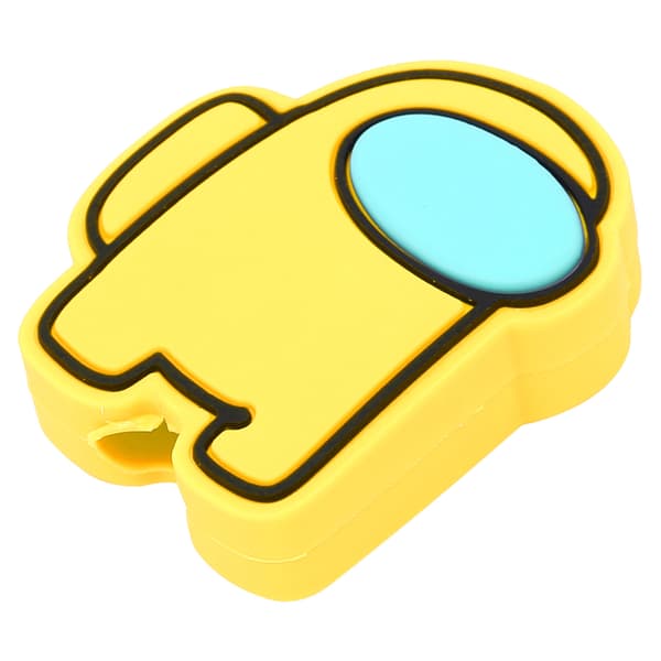 Data Cable Protector Cute Cartoon USB Charging Cable Protective Sleeve for Smartphone Yellow