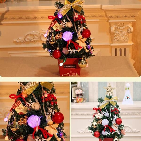 High-quality Christmas tree desktop small mini decoration Christmas tree decoration box - Christmas decoration