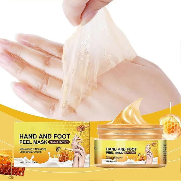 Milk & Honey Moisturizing Exfoliating and Smoothing Hand and Foot Peeling Mask