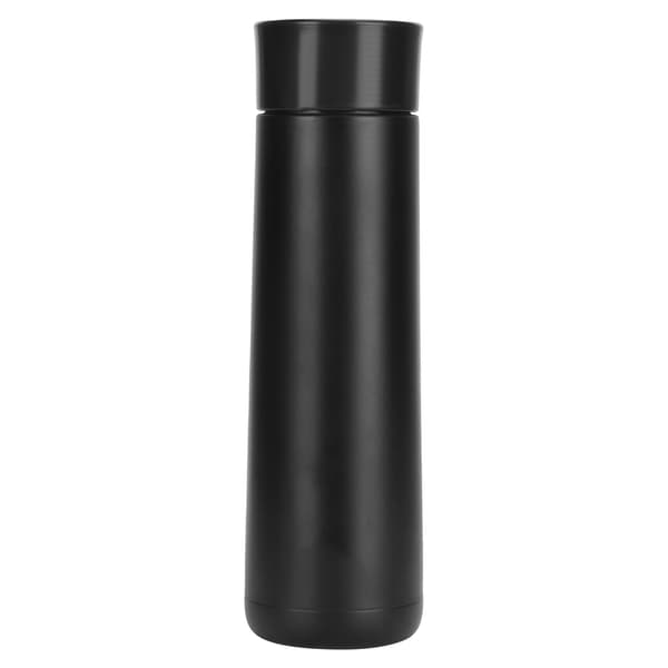 Smart Water Bottle with Touch Screen Temperature Display, Timed Reminder, USB Power Connection, Vacuum Cup, Black