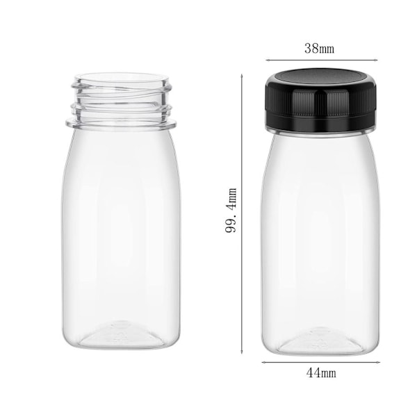 st Juiceflaskor Klara Dryckesbehållare VITT LOCK VITT LOCK White Lid White Lid