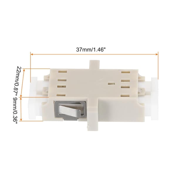 LC til LC/UPC Fiberoptisk Kobling, Multimode Duplex Adapter, LC-LC/UPC, til Internetnetværksstik, 6 stk.