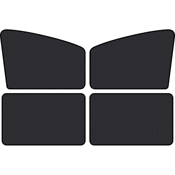 Solskjermsett til Bil - 4 deler (2 Foran & 2 Bak) - 5D Karbonfiber, Magnetisk