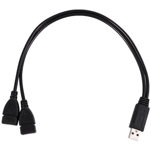 USB 2.1A uros 2 USB kaksoisvirtakaapelisovittimeen