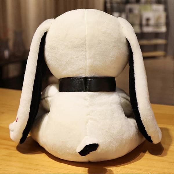 2025 Halloween Gothic Hanging Ear Rabbit Plush Toy Soft Comfortable Hug Plush Rabbit Animal Christmas and Birthday Gift, White