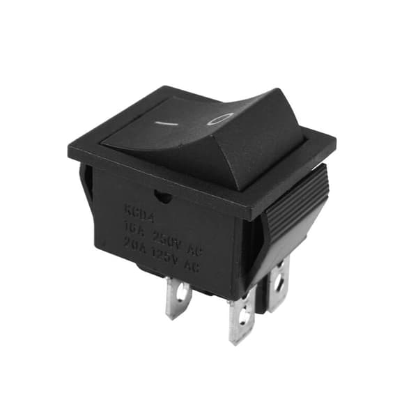 28x21mm AC 250V 16A 4-pin I/O 2-position DPST Rocker Switch