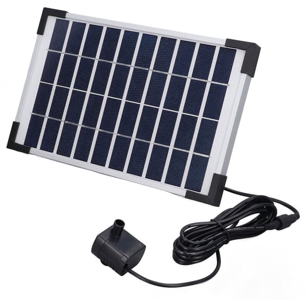 10V 5W solfontänkit, flytande solfontänvattenpumpskit för trädgårdar, pooler, akvarier, fiskdammar
