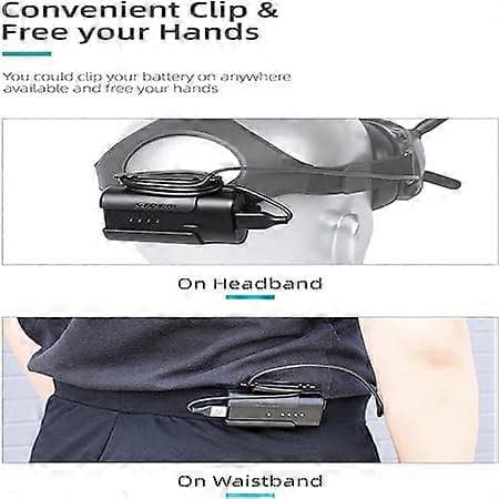 DJI Goggles 2/FPV Goggles V2 Batteriholder Batteritilbehør, Batteriboks Krog Ryglip til DJI Avata Drone Goggles 2/FPV Goggles V2 [DB]