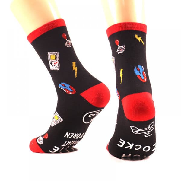 Funny Socks, Gaming Socks with \"Please Don't Disturb I'm Gaming\" Text, 2 Pairs