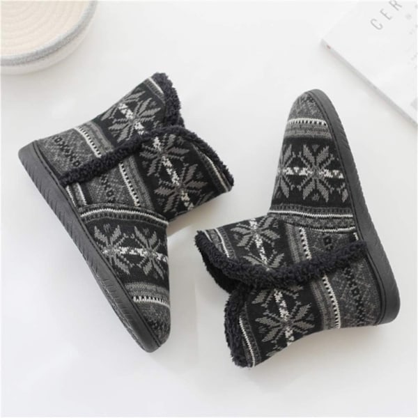 Slippers Cabin Shoe High Lined Keep Warm Comfortable Plush