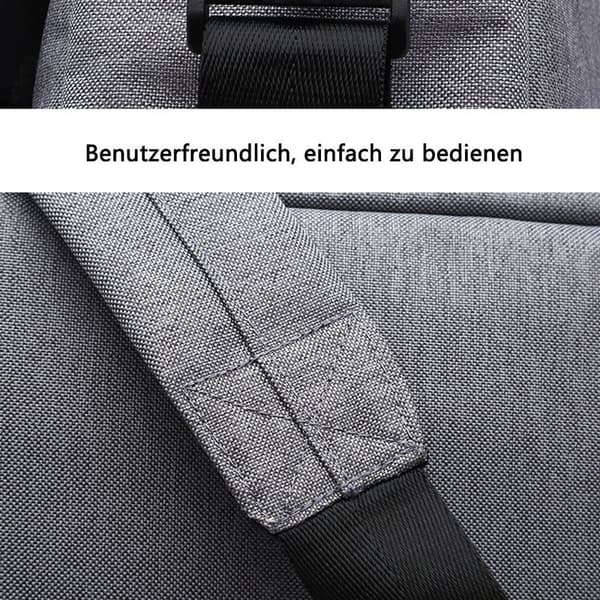 Axelväska Män Kvinnor Stor Laptop Messenger Bag Messenger Bag, grå