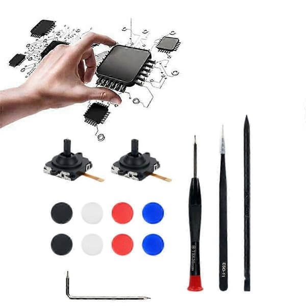 Replacement For 3 Vr Handle 3d Analog Joystick Thumbstick With 8pcs Silicone Case Disassembly Tool