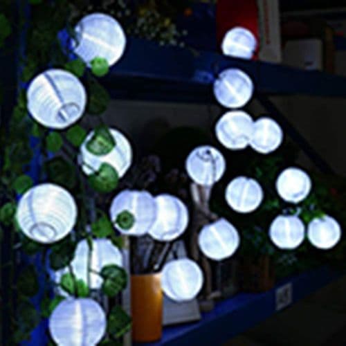 Qedertek Lanterner Solcellebelysning Udendørs 20 cm Solcelle LED Lanterne Vandtæt Nylon