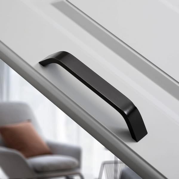 10 Black Cabinet Handles - Black Kitchen Handles 160 mm cc