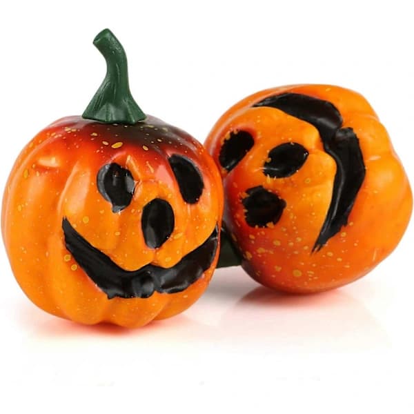 Halloween Gresskar Mini Kunstig Skum Gresskar Dekor Hjem og Hage, 5,5 cm