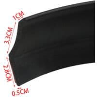 Universal DIY Garage Door Bottom Threshold Rubber Seal Strip Weather Stripping Replacement Flood Barrier for Garage Doors Insulation Length 2.5m Thick