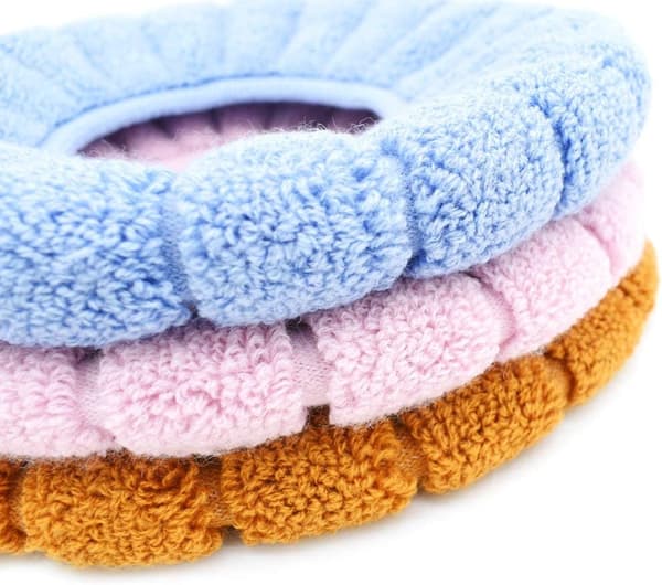 Soft, Thicker, and Warmer Stretchable Washable Toilet Seat Covers, 3-pack