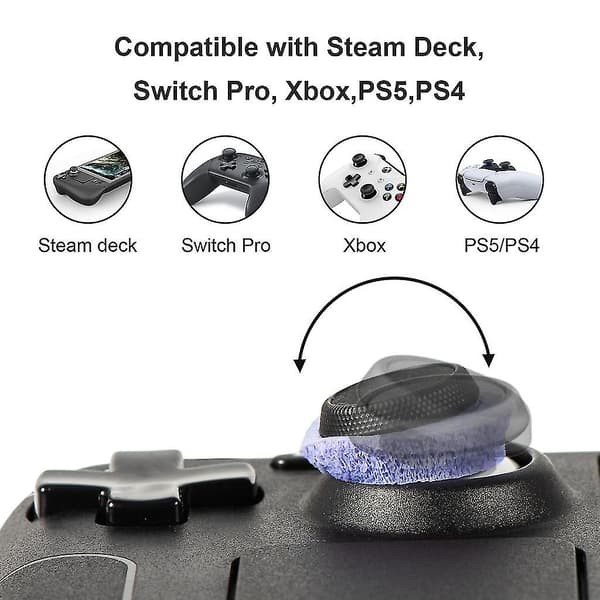 Siktehjelpsringer for PS4-/Switch- Pro Controller Presisjonsmålringer 12 stk TY
