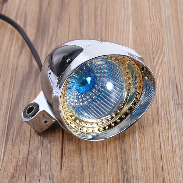 12V Motorcycle Chrome Plated Spot Light Headlight Car Lamp Accessory