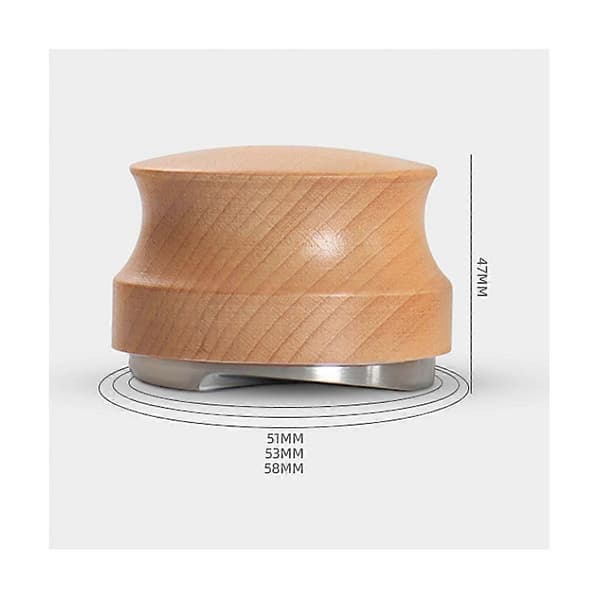 Kaffenivellerer Espresso Tamper Håndtamper Tilbehør, justerbar dybde, rustfritt stål for kaffe