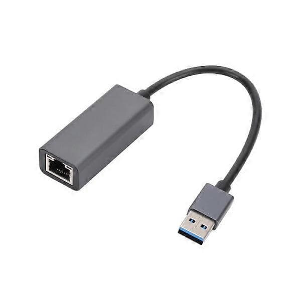 USB til Ethernet-adapter - 100 Mbps netværksadapter - Sort - Hurtig og stabil kabelforbindelse til bærbare computere