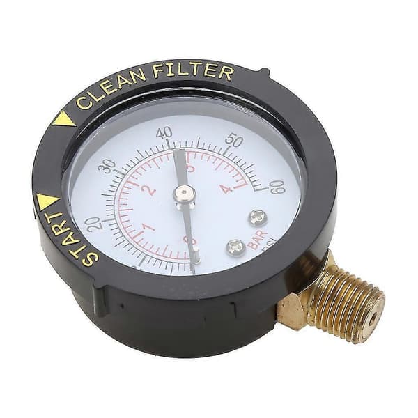 Kompakt trykmåler 0-60 Psi 190058 Erstatning for Pentair- & Hayward Pool
