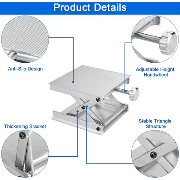 Aluminum Alloy Lifting Platform, Lab Lift Table 992.5 cm Adjustable Lab Lifting Platform for Biochemical Physics Laboratories