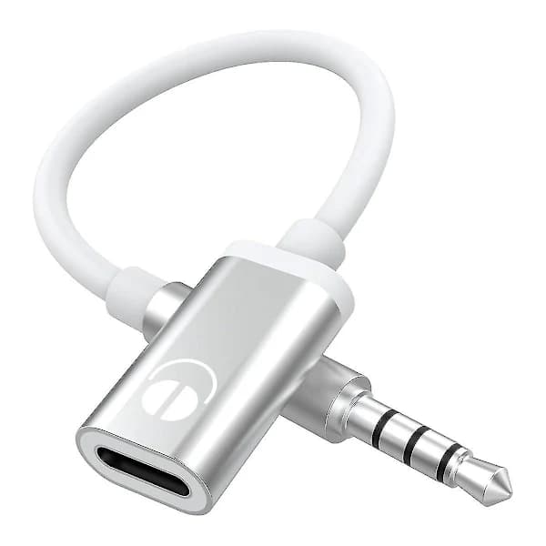 3,5 mm Han til Type C Hun Lydkabel, Analog Lydudgang Hovedtelefonadapter til MP3-afspiller