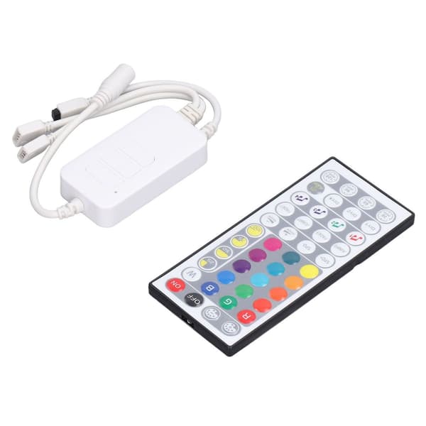 LED-stripe-kontroller, 44 taster, 3 taster, RGB-dobbelmodus KLB