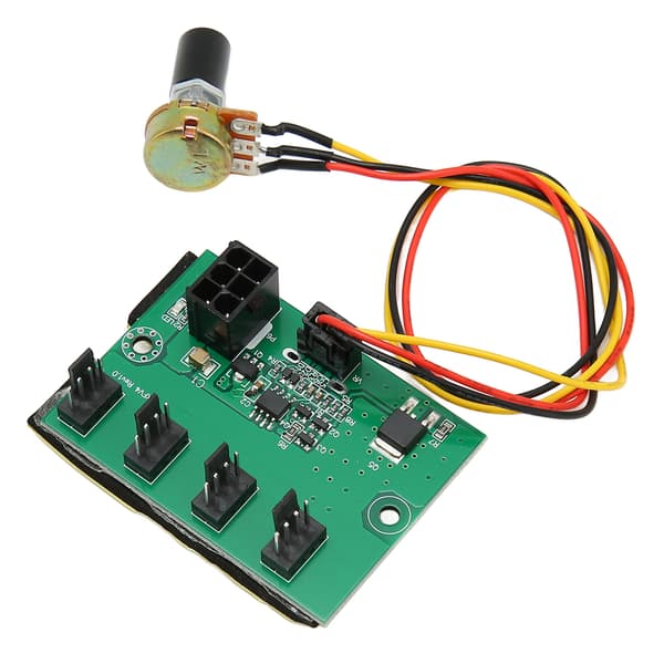 PC Ventilator Hastighedsregulator DC 12V PWM 4-vejs 30 cm Kabel Nem Installation PC Kabinet Ventilator Hub til Computer Kabinet