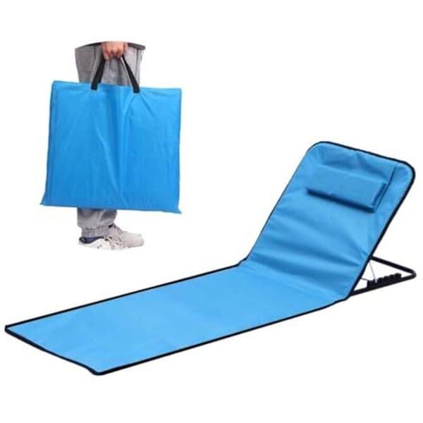 Foldable Beach Mattress Sun Lounger Adjustable Portable for Beach Park Camping