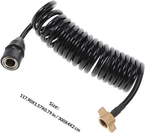 Luftinntaksventil og kobber med M16x1.5 gjenge lastebil enkel montering pålitelig tetting egnet for PU luftslange 5x8mm Traktor luftledning -
