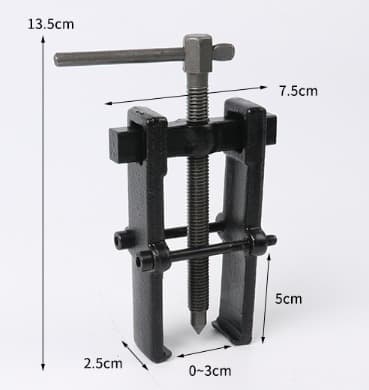 Two-arm adjustable carbon steel bearing puller - Straight puller for pump and pulley