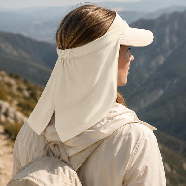 nakke-solbeskyttelse beskyttende pustende-caps stoff khaki - Khaki