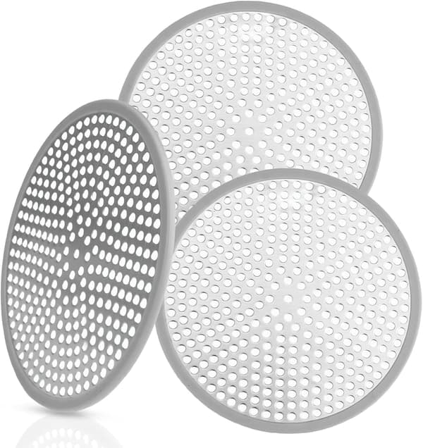 3 Dele Hårfanger til Brusebad, 118 mm / 4,65\" Hårfilter til Brusebadekar, Brusegitter, Anti-hår Badekarfilter