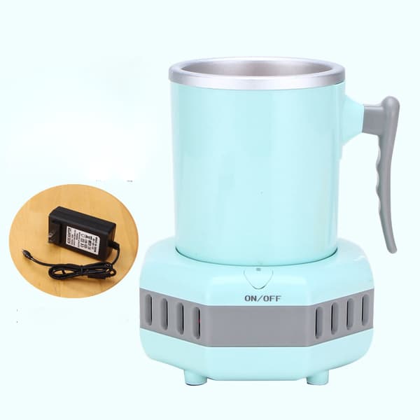 Quick Cooling Cup Easy Operation Portable High Performance Cup Cooler for Office Dorm AC 220V CN Plug Blue