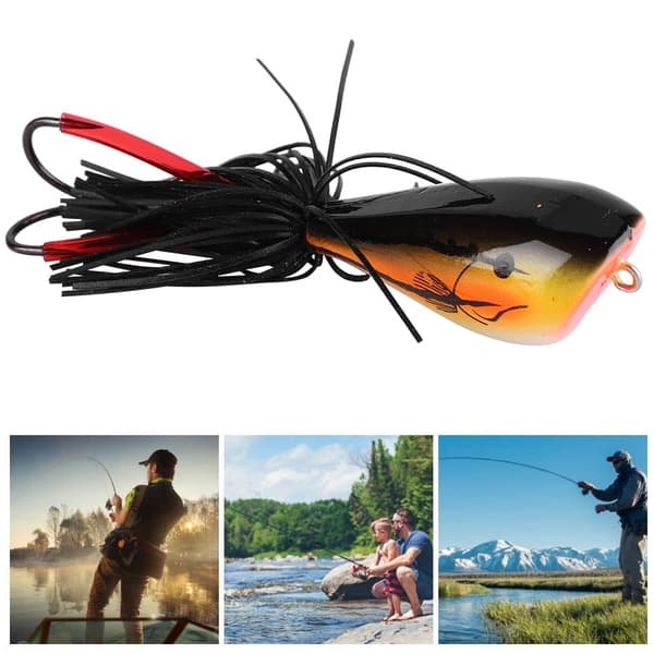 Lure Artificial Snakehead Frog Soft Bait with Hook Fishing Accessories (010)