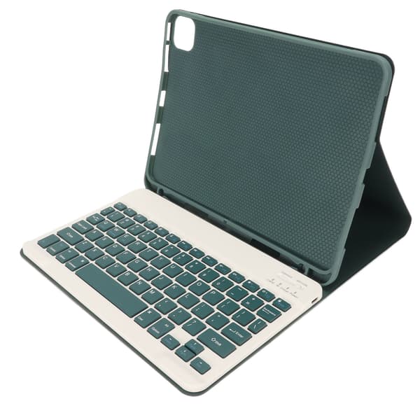 For IOS Tablet Pro Keyboard Magnetic Detachable Auto Sleep Pen Holder Support Wireless Keyboard with Case Mouse Green