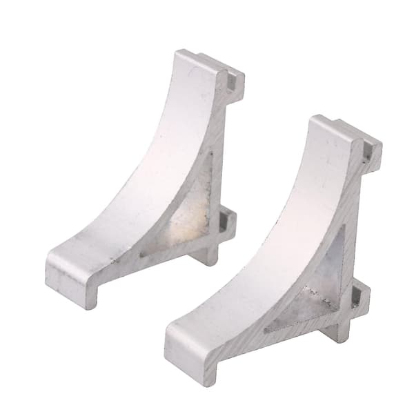 10 stycken 2,3 cm kylskåpshyllstöd i silverfärgad aluminiumlegering