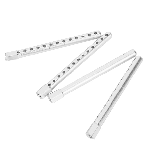 4 stk. aluminiumslegering RC bilskalsøjle tilbehør reservedele passer til HSP 1/10 122037Sølv