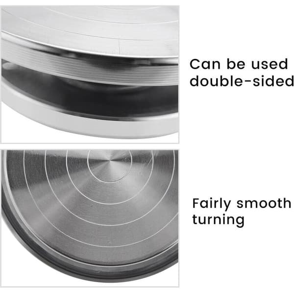 12/15 cm Double-Sided Aluminum Alloy Turntable for Ceramic Clay Sculpture Tray Pottery Wheel Tool