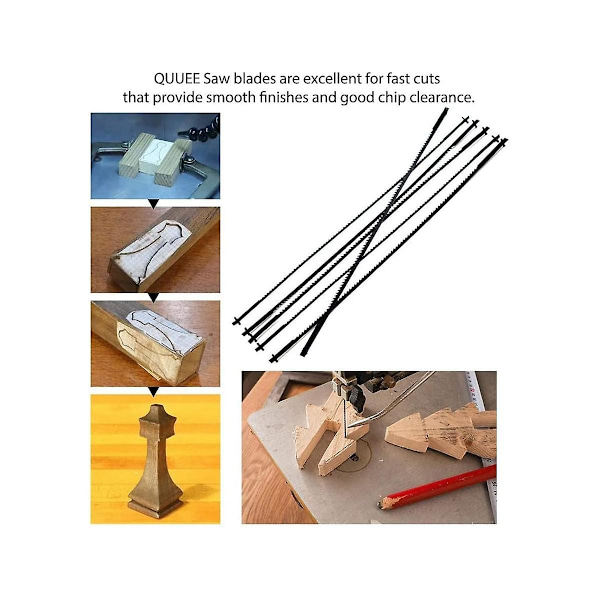 TS-12st 5-tums Sticksågsblad Tpi 10/15/18/24 Träbearbetningsverktygstillbehör för DIY-entusiaster
